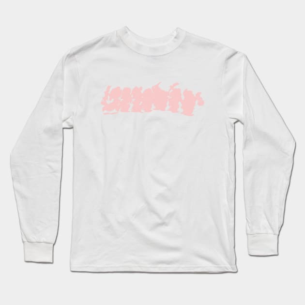 Seven Dwarf Millennial Pink Long Sleeve T-Shirt by FandomTrading